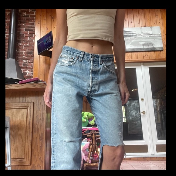 🤩 SOLD-Vtg 80s 501xx Button-fly Levi Jeans 28”X 29” - Picture 11 of 14